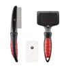 Mikki Kitten Cat Grooming Kit with Slicker Brush, Comb and