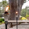 TIKI Easy Pour Ceramic Mosaic Torch – Gray Outdoor Decorative