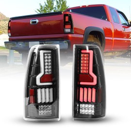 ROXX Full LED Tail Lights Assembly Compatible with 1999-2006 Chevy Silverado 1500 2500/01-06 Silverado 3500/2007 Silverado Classic/GMC Sierra Classic / 99-02 GMC Sierra 1500 2500 Taillight