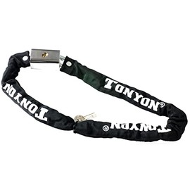 CUCUBA Padlock Chain for Bike and Motorcycle with Key, Heavy Duty Steel Anti Cut, 90 cm.