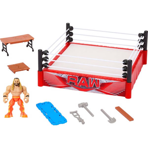 Mattel WWE Knuckle Crunchers Action Figure & Rebound Ring Playset,