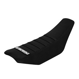 Enjoy MFG Ribbed Seat Cover for 2002-2008 KTM SX 65 - All Black/Black Ribs