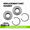 Front Heavy Duty Wheel Bearing & Seal kit - Compatible