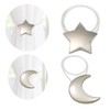 Magnetic Curtain Tiebacks 1 Pair Curtain Clips Rope Holdbacks Moon