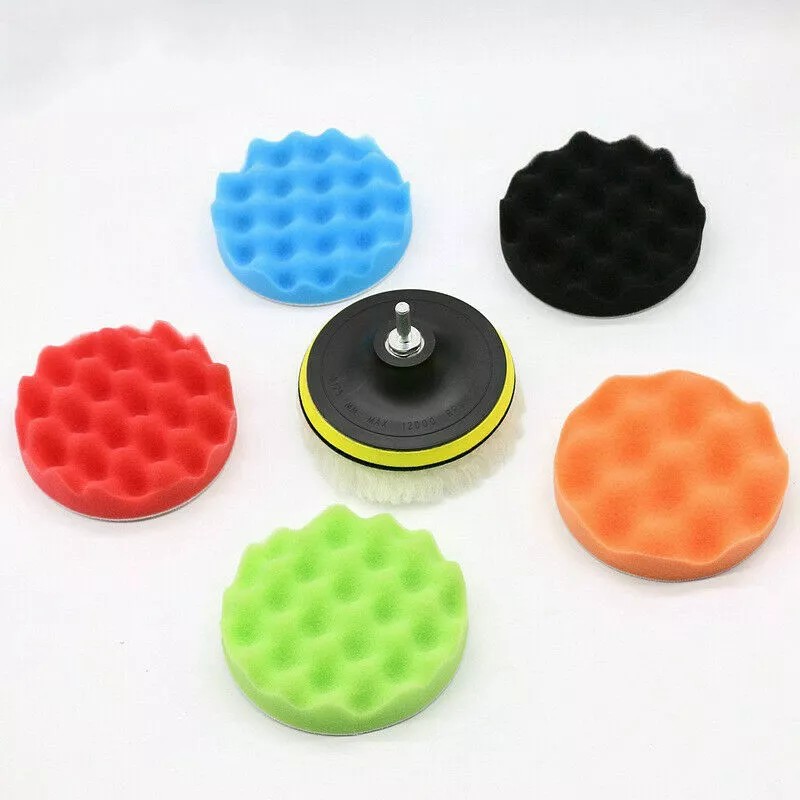 Unbranded Car Buffing Pads Polishing Waxing Sponge Kit Set Foam