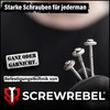 SCREW REBEL Plumber Screws 4.5 x 40 mm Stainless Steel