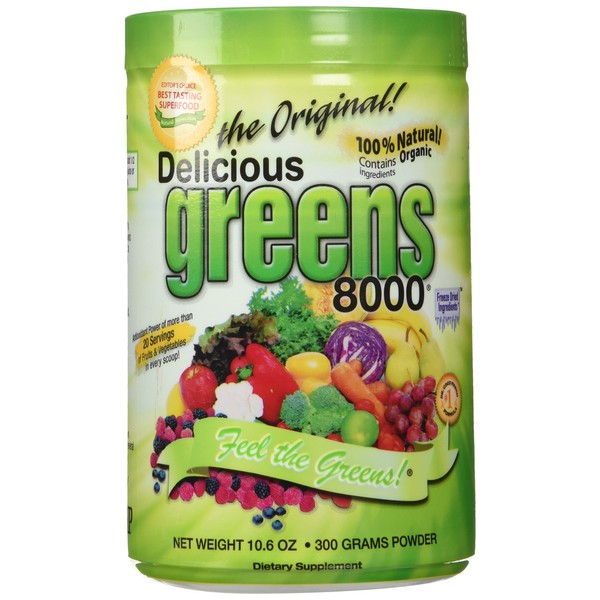 3 Pack - Delicious Greens 8000 (10.6 oz) 3 Pack