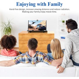 Lupe Handy Bildschirm vergrößerer, 3D-HD-Handy Lupe Wird bei Mobiltelefonen zur Vergrößerung des Bildschirms verwendet, um Film-, Video- und Spieleffekte zu verbessern.Geburtstags (14 Zoll)