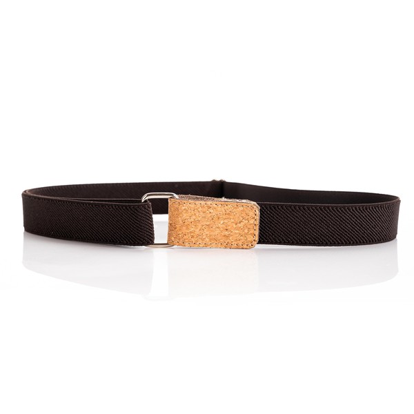 Olata Children's Belt with Comfortable Elastic Band and Adjustable Wood