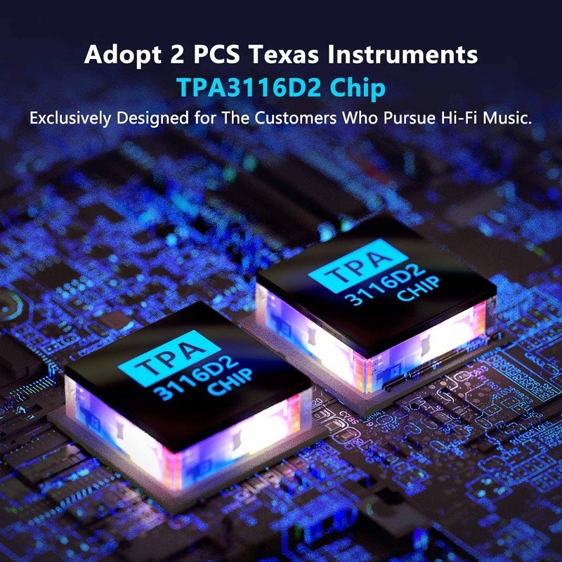 Fosi Audio TB10A 2 Channel Stereo Audio Amplifier Receiver Mini