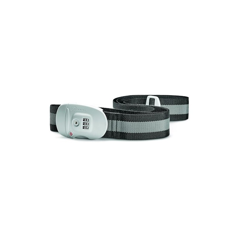 Go Travel TSA Combi Luggage Strap, Black