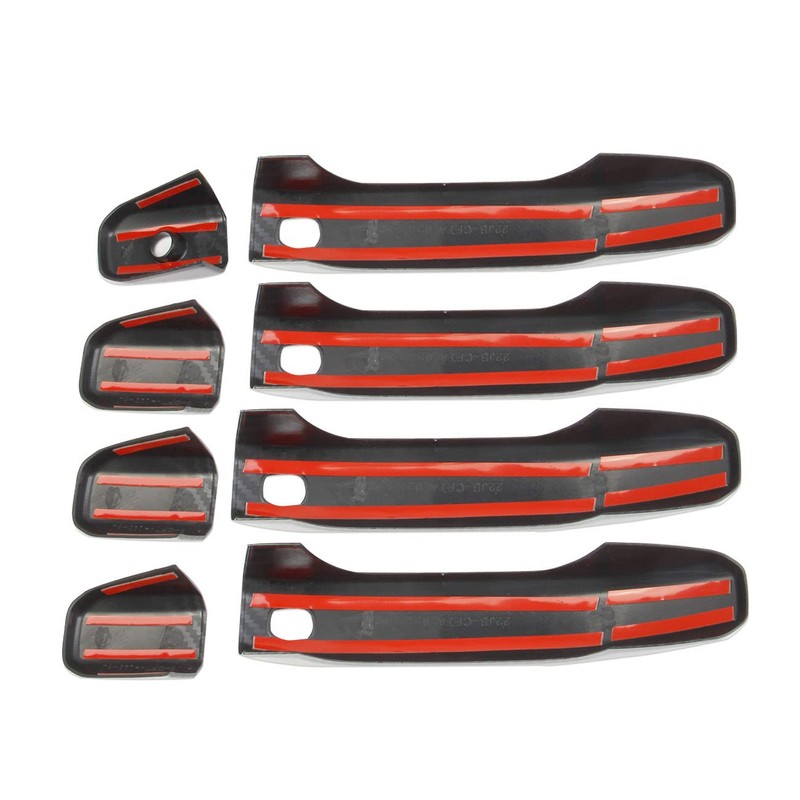 Fewshaw Carbon Fiber Side Door Handles Trim Cover for 2021-2024