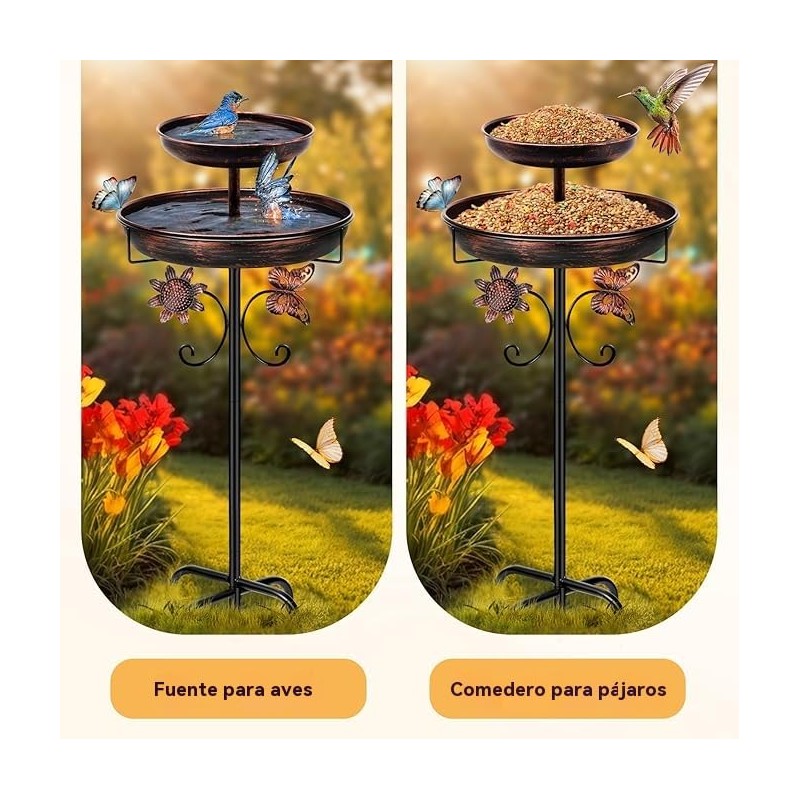 Wildlife Feeder Grande 42in Ba?era P?jaros Exterior, Ba?eras