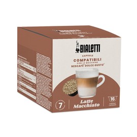 Bialetti - Coffee Dolce Gusto® Compatible Capsules - Coffee with Milk - 16 Capsules