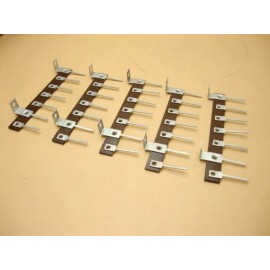 Unbranded Terminal Strip, 7 Lug, 2 Lug Common, Phenolic Terminal Strip NOS (M14) (Qty 5)