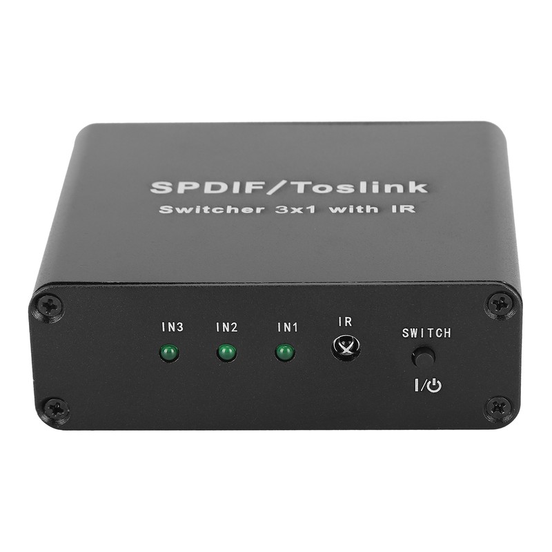 SPDIF/for TosLink Switcher 3x1 Switching Device with Remote Control 3