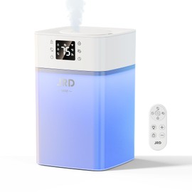 JRD 4L Humidifiers for Bedroom, Cool Mist Humidifier for Large Room, 40H Runtime, 360° Nozzle, Night Light for Home, Office, Baby Nursery, Plants（White）