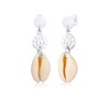 Elli Women's Pendant Earrings Kauri Shell Sea Plate in 925