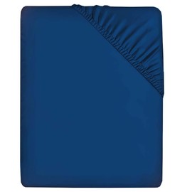 Comfortz Bedding Fitted Sheet Single - Deep Pocket Soft Brushed Microfiber Polyester - Anti-Allergy, Breathable, Wrinkle-Free, Fade-Resistant - Easy-Care, Machine Washable Bed Sheet Set (Blue,Single)