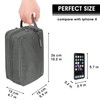 WANDF Toiletry Bag Water-Resistant Nylon Travel Wash Bag Lightweight Dopp