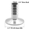 Beduan 1.5" Tri Clamp to 3/4" Barb Fitting Stainless Sanitary