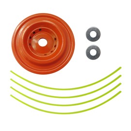 Suifaqi Universal Aluminum Trimmer Head String Trimmer Weedeater with 4-Wire for ECHO - Orange