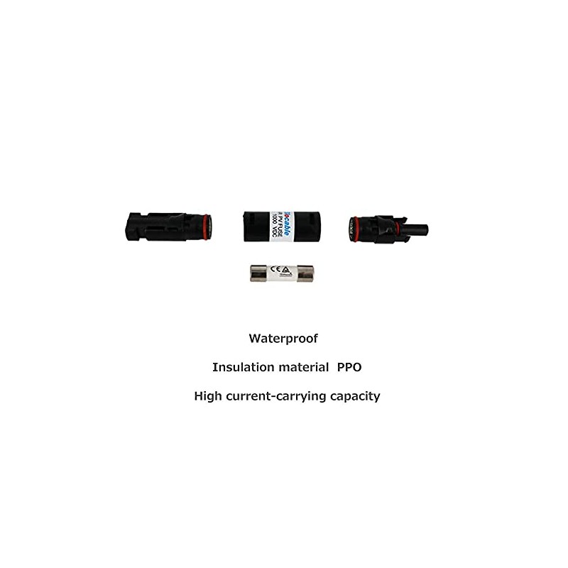 Renogy 30A Waterproof in-Line Fuse Solar Panel Holder w/Fuse