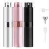 RUZAR 8ml Perfume Atomizer,3 pcs Perfume Travel Refillable Bottle, Empty