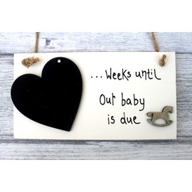 MadeAt94 Baby Countdown Calendar Block Shower Announcement Gift