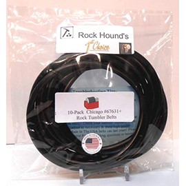 Replacement Drive Belts for Chicago #67631+ Rock Tumbler- 10 Pack (B1000-342)