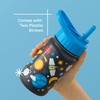 JoyJolt Kids Water Bottle with Straw Lid, 12oz Small Stainless