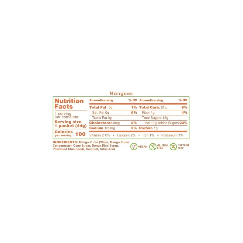 Gel Energético Huma Chía Mango (caja24 Geles)