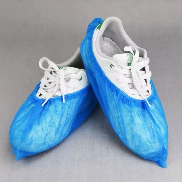 TECHTONGDA 100pcs Disposable High-quality Blue Non-woven Fabric Shoe Covers