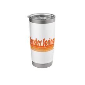 Baxter Springs, Kansas Retro 80s Style Stainless Steel Insulated Tumbler