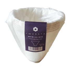 WASARA Disposable Paper Plates Wine Cups, 9.2 fl oz (260 ml), 50 Pieces, Paper Cups Wasara
