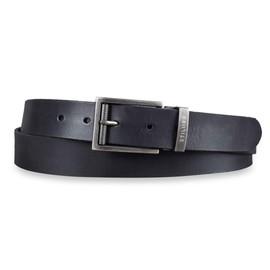 STILORD Men's Leather Belt Black for Business Casual Suit Jeans Men's Belt Universal Shortenable with Shabby Gift Box 34 mm Genuine Vintage Buffalo Leather Colour: Buckle Antique Silver I V, Buckle