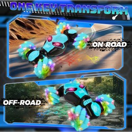 IEEILULU Remote Controlled Car for Children, RC Car with Hand Control, 2.4GHz Gesture Sensor Drift Car with Music and Light, 360° Rotation RC Stunt Car for Children, Gifts for Children from 6 Years