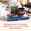 Organic India Tulsi Cinnamon Rose Herbal Tea - Stress Relieving