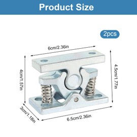 Zinc Alloy Door Stop, Pack of 2 Heavy Duty Door Stops, Caravan, Motorhome Door Stop, Door Holder with Spring for Bedroom, Living Room, Garden, Boat Door