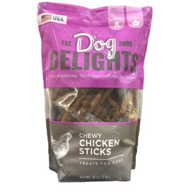 Dog Delight, Chewy Shicken Sticks, Treats for Dogs 48oz (Pack of 1)