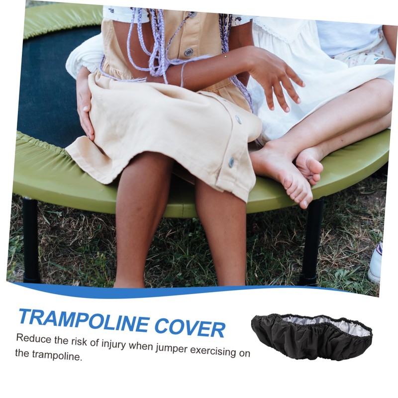 GRIRIW 1Pc Trampoline Protector Cover Durable Black Padding Replacement for