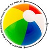 12" Rainbow Colored Party Pack Inflatable Beach Balls - Beach