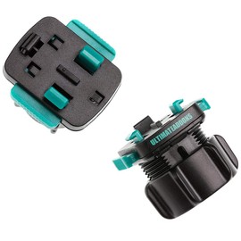Ultimateaddons 25mm to 3 Prong Adapter V2 with Push Buttons fits 1" and 25mm Ball Mount Attachments