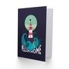 Wee Blue Coo Lighthouse Welcome Home Card