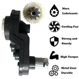 24V High Power Gearbox for Power Wheels, High Torque 24 Volt Motor 30000RPM with Gear Box for Kids Ride On Car Parts,Four-Stage Gear Enhance 0ff-Road Climbing Ability