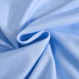 WEAVERS: 3-Piece Luxurious Microfiber Duvet Set - Super Soft Cotton-like Feel, Breathable, Duvet cover with Pillowcases. (Colour Sky Blue Size Double)