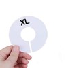 Upstore 20 White Clothes Rack Dividers Round Hangers Closet Dividers