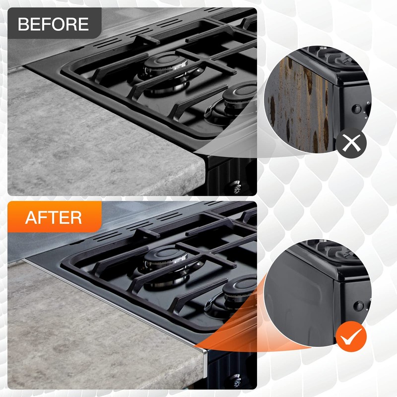 Stove Gap Covers, 25.6" Long & 0.4" Wide Stove Counter