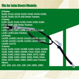 Automkt Chute Deflector Cable Replaces for John Deere AM134404 Spout Control Input Cable Fits for JD 44 Inch Snow Blower on L 100 110 120 130 X 300 320 340 500 520 540 LA D E Series Lawn Tractors