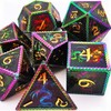 HAOMEJA Metal Dice DND Dragon Set 7 Role Playing Dice